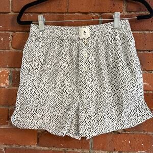 Anthropologie Wren Boxer Shorts Sz XXS Floral Dot 100% Cotton Pockets